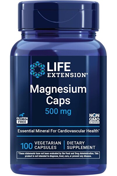 Life Extension Magnesium Vegetarian Capsules (500mg, 100 Pieces)
