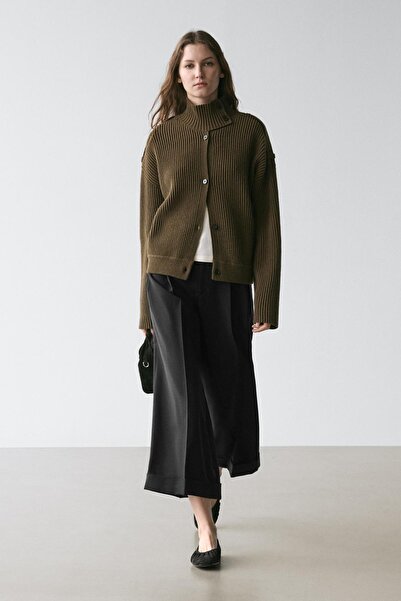 Massimo Dutti Dökümlü pensli pantolon