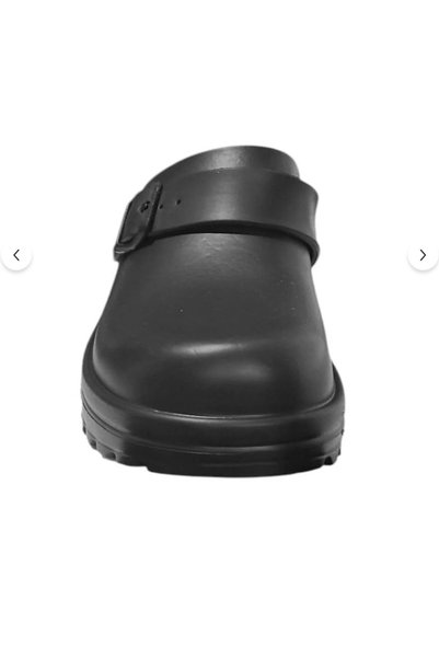 Slendos Bărbați, negru, fără găuri, Sabo, papuci de spital/dreptor/la locul de muncă (în cutie Akınalbella)