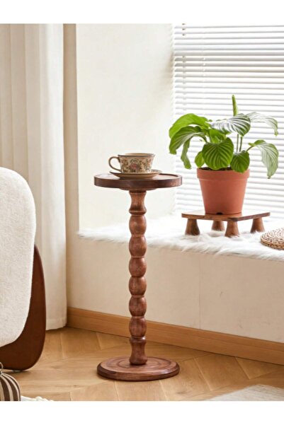 Mtanvxay Side Table Retro Wood Small Multifunctional Sofa End Nightstand Table