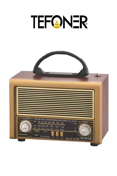 TEFONER Vintage TE-SP022 radio. A small, portable FM/AM electric radio. It fe...