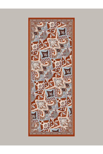 Ayshara Glazed Motifs Collection-Tunç Single Sided Shawl