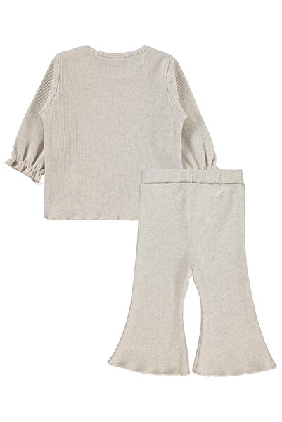 Civil Baby Papatya Nakışlı 6-18 Ay Takım - Bej 9-12 Ay