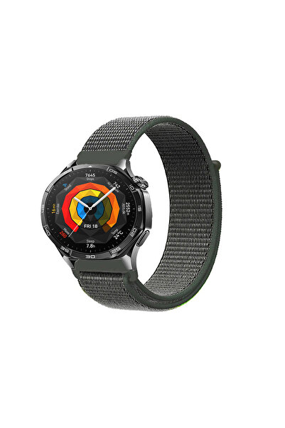 Tagomoon Huawei Watch Gt5 46mm ile Uyumlu Kordon Cırt Cırtlı Spor Kumaş Kayış