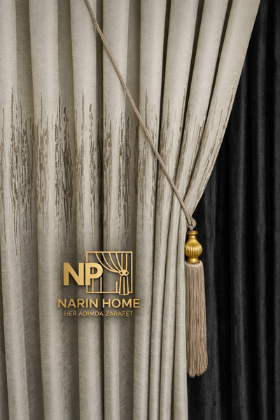 NP Narin Home Bej Rengi Tavan Broçol Takımı ,