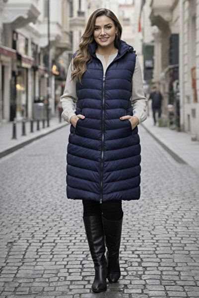 benguen Long Inflatable Vest K9595 Navy Blue