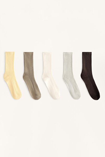 Oysho 5 pairs of cotton blend classic socks