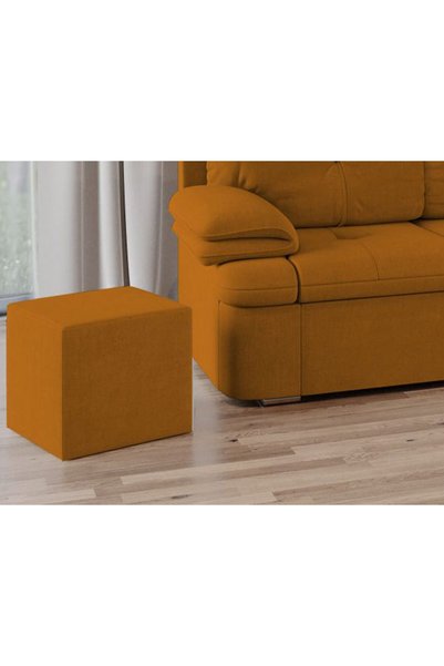 Mobila Laguna Taburet Cub, tapitat stofa, 40 x 40 x 37 cm