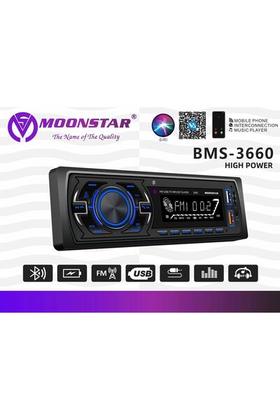 Moonstar Oto Teyp 4x45 W Bt/usb/sd/fm/aux Bms -3660