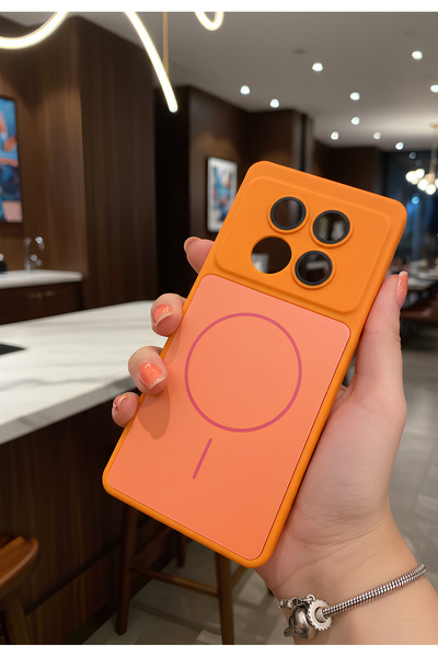 TechTrove Xiaomi Redmi Note 14 Pro İçin Uyumlu Manyetik Şarj Destekli Darbe E...