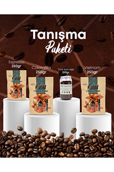 CESS COFFEE & ROASTERY TANIŞMA PAKETİ (Espresso- 250Gr, Vietnam- 250Gr, Colom...