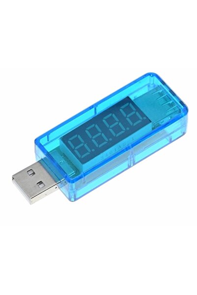 Genel Markalar Led Göstergeli Usb Voltmetre Ampermetre Volt Amper Gerilim Ölçer
