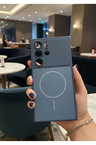 TechTrove Samsung Galaxy S24 Ultra İçin Uyumlu Manyetik Şarj Destekli Darbe E...