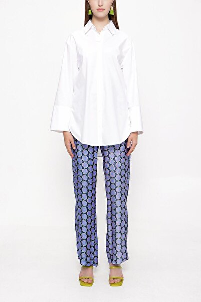 SOCIETA Beyaz Bol kesim gömlek 10810