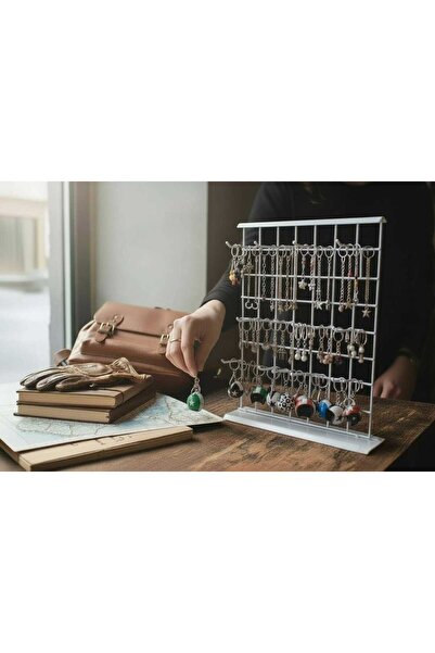 ASAFF MASA ÜSTÜ ÜRÜN STANDI 12 ADET 10 CM KANCA RENK:BEYAZ