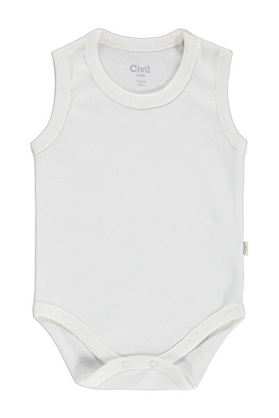 Civil Baby Solid Color 3-36 Months Snap Fastener Bodysuit - Ecru 2-3 Years