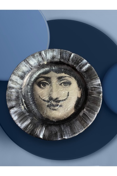 Lion Tasarım Dekoratif Seramik Duvar Tabağı