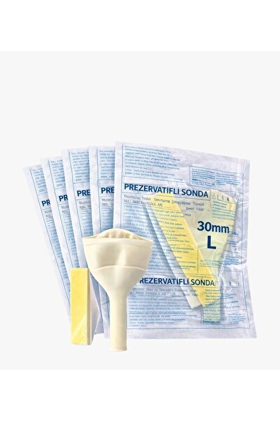NULIFE Prezervatif Sonda 35mm XL Beden Erkekler İçin İdrar Toplama Aparatı – ...