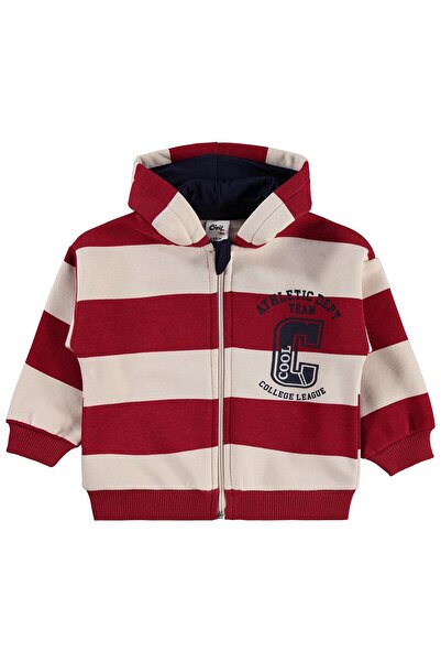 Civil Baby Striped 6-18 Months Cardigan - Red 12-18 Months