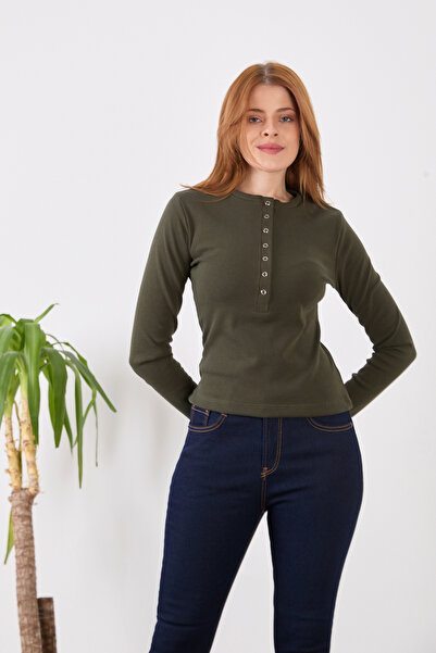 ZAZZONİ Snap-Button Collar Bodysuit