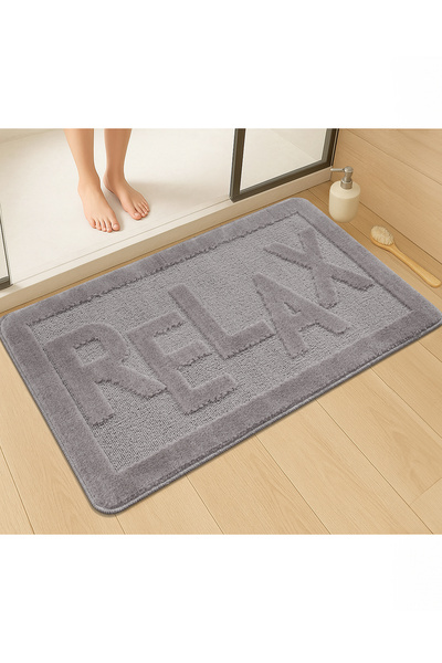 Konfor Halı Natural Non-Slip Base Bath Mat Long Lasting Soft Textured Water Absorbent Washable Relax 60X100