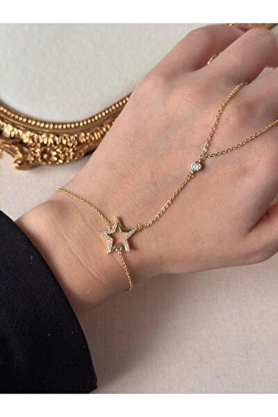 LEROSY CO. Stella Star Figured Gold Plated Stainless Steel Shahmeran Bracelet