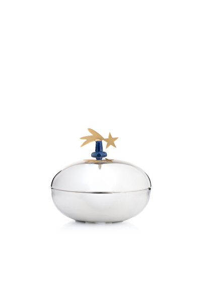 Blends Small Silver and Gold Date Bowl with Lid from Tila