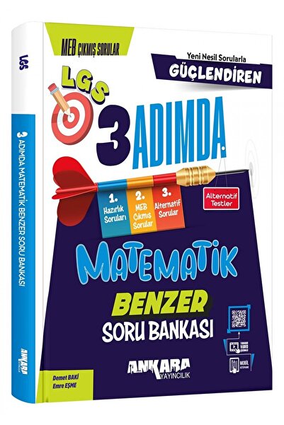 Ankara Yayıncılık 8.Sınıf Güçlendiren 3 Adımda Matematik Soru Bankası
