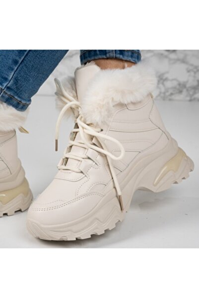 Sofia Store Women's fur-lined boots made of PREMIUM ecological leather Mona