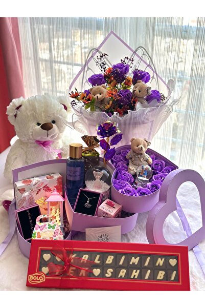 Ahsen Collection Aşk bahçesi mor yeni