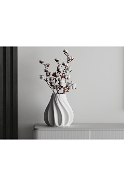 Sani Vază decorativă Sani, Sofia 129 x 129 x 140 mm, Alb Mat