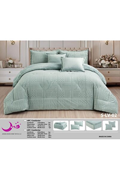 Moon Luxury winter bedspread set for two people, 6 pieces