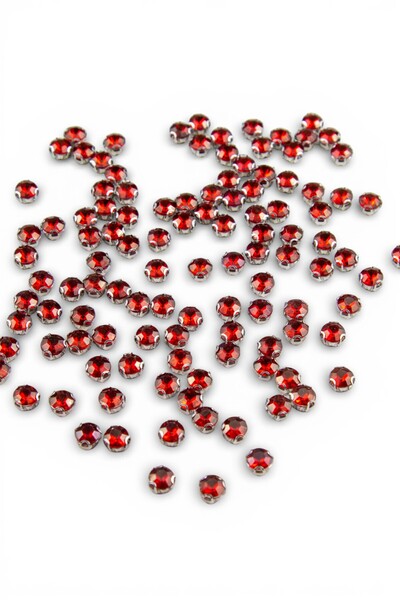 Serhat Aksesuar ve El İşçilik Nikel Kasalı Epoksi Dikme Kırmızı Beyoğlu Taşı ...