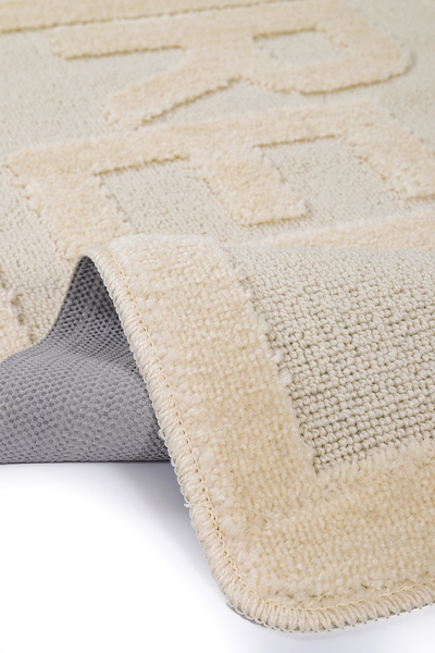 Konfor Halı Natural Non-Slip Base Bath Mat Long Lasting Soft Textured Water Absorbent Washable Relax 60X100