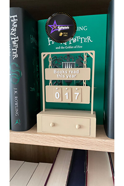 aysanova Book Reading Counter, Books I'Ve Read This Year Counter Stand, Book ...