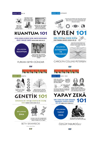 Say Yayınları Yapay Zeka 101, Evren 101, Kuantum 101, Genetik 101(4KİTAP)