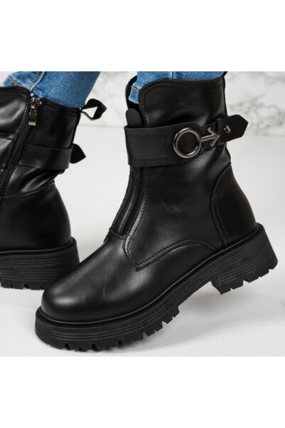 Sofia Store Ghete dama imblanite din piele ecologica PREMIUM Tereza