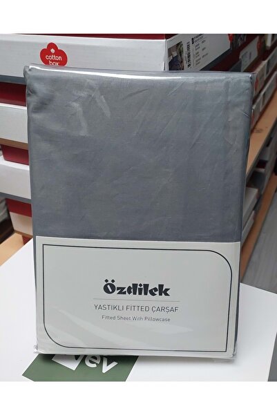 Özdilek Colourist Fitted Lastikli Tek Kişilik Battal Çarşaf Seti (120x200)-Kül Gri