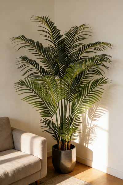 dida-cosmos شجرة نخيل اصطناعية بطول 180 سم لغرفة المعيشة والشرفة والممر والدي...