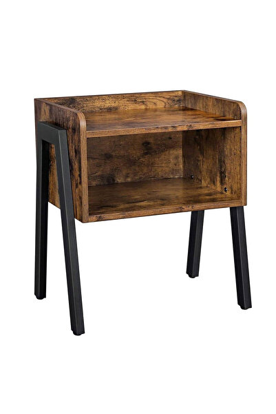 VASAGLE Noptieră cu compartiment de depozitare frontal deschis, MDF, 42x35x52...