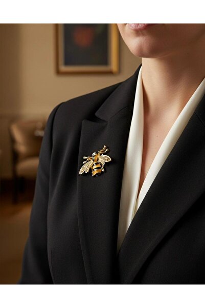 Vira Rise Arı Broşu Yaka İğnesi