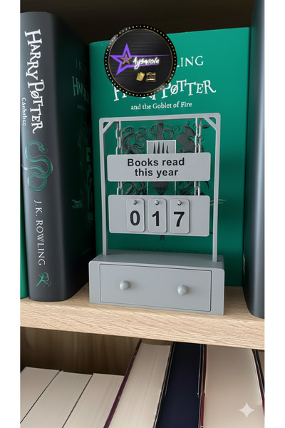aysanova Book Reading Counter, Books I'Ve Read This Year Counter Stand, Book ...