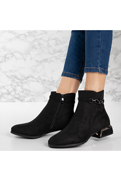 Sofia Store Women's fur-lined suede ankle boots Simra