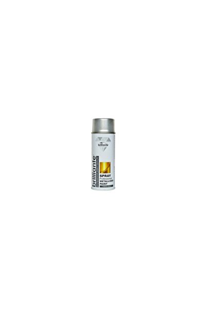 BRILLIANTE Metallic Spray Paint Gray 400 Ml