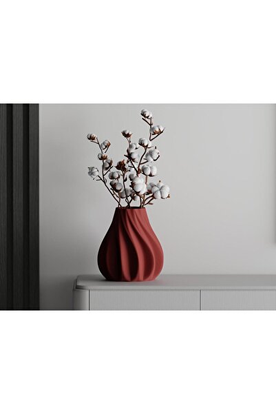 Sani Decorative vase Sani, Sofia 129 x 129 x 140 mm, Dark Red Matt