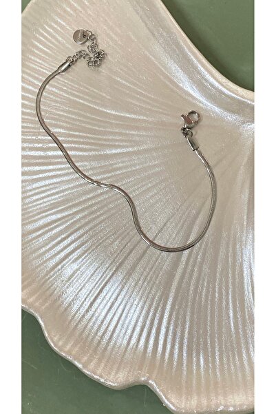 SELUVİA Steel Stainless Thin Unisex Crushed Italian Chain Bracelet |   18 cm ...