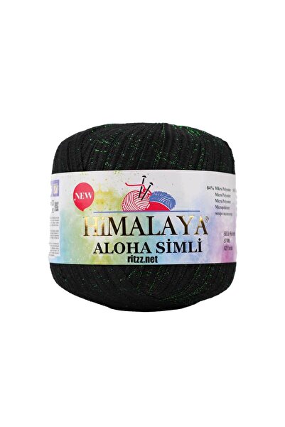 Himalaya Aloha Glitter 128-09 Black Green Glitter