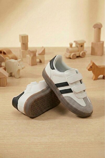 Oksit Pantofi sport pentru copii, cu bandă velcro, unisex, stil retro, pași c...