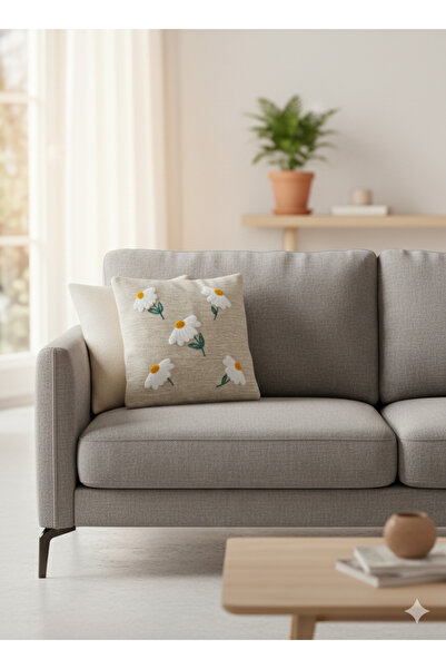 Cullinan Home غطاء وسادة ديزي فريد من نوعه، طقم من قطعتين