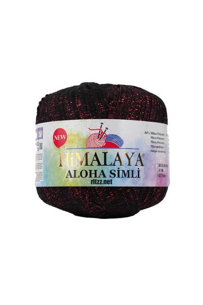 Himalaya Aloha Glitter 128-04 Черно-червен блясък